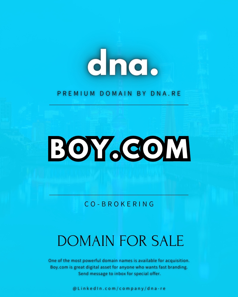 Boy.com Ultra premium domena na prodaju preko ibranding.io / dna.re / stranice.org