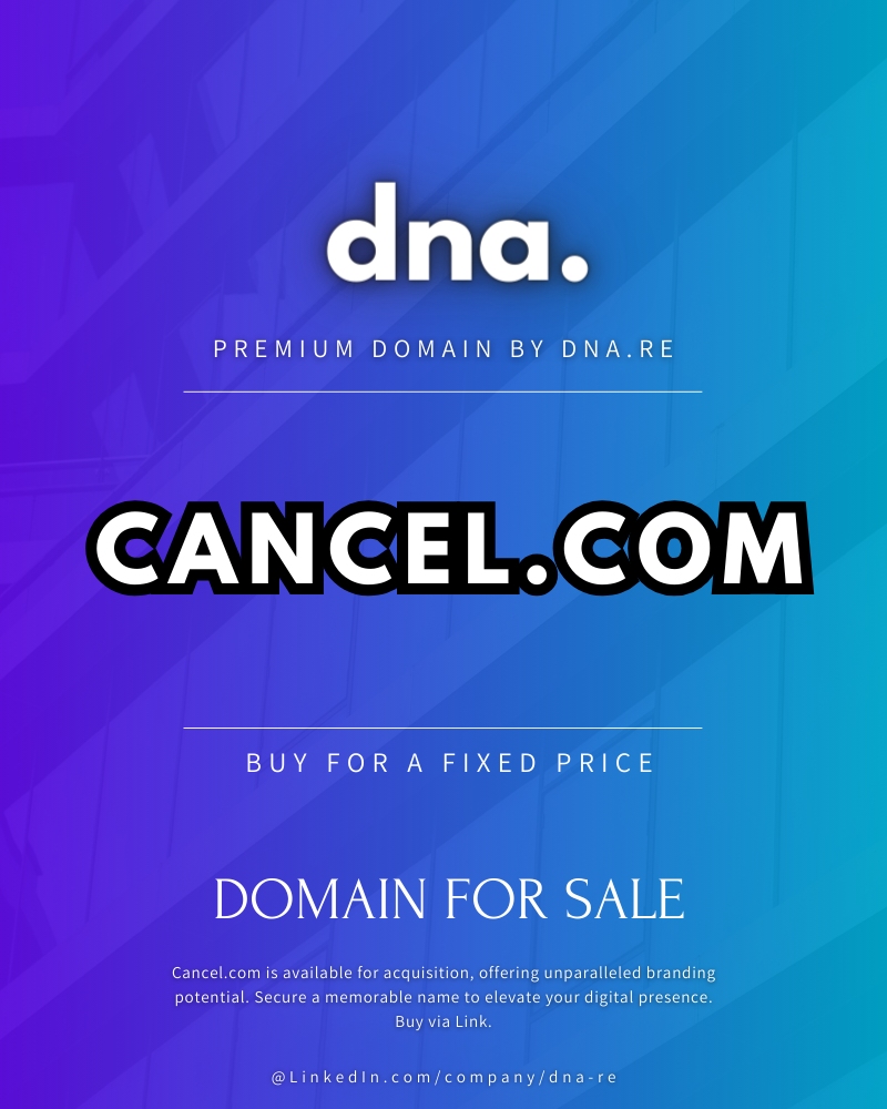 Cancel.com Ultra premium domena na prodaju preko ibranding.io / dna.re / stranice.org