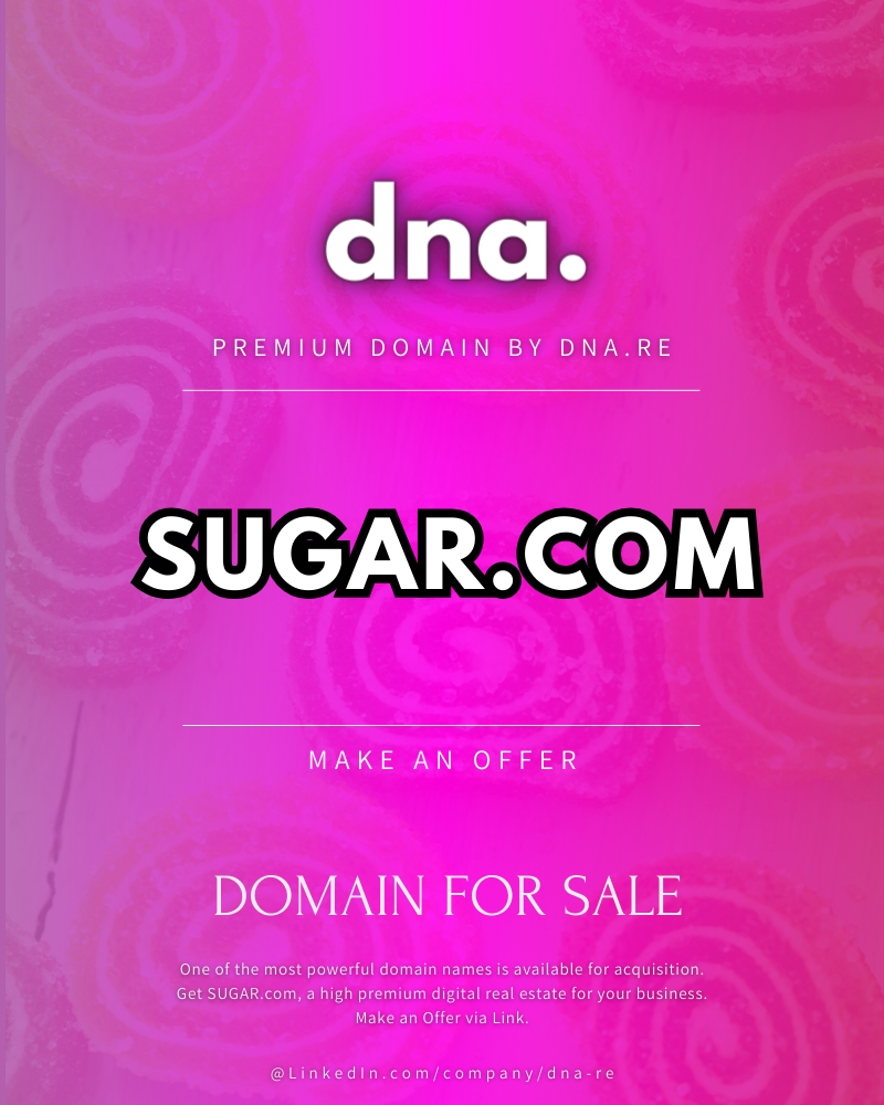 Sugar.com Ultra premium domena na prodaju preko ibranding.io / dna.re / stranice.org