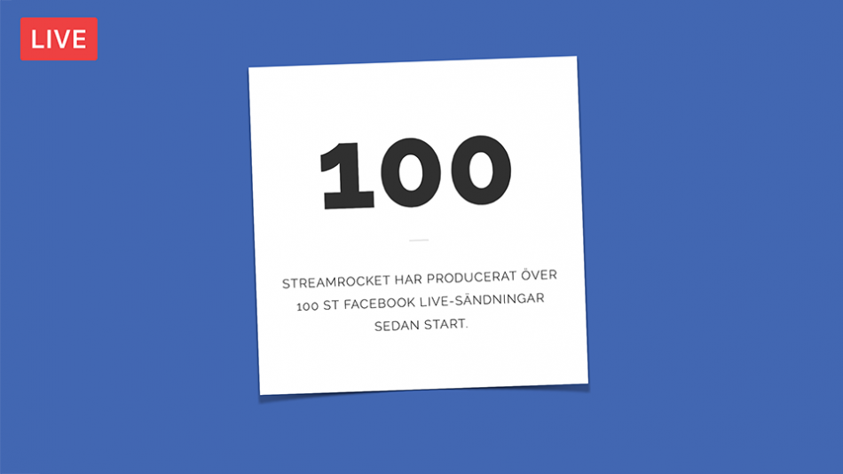 100 Facebook Live sändningar StreamRocket