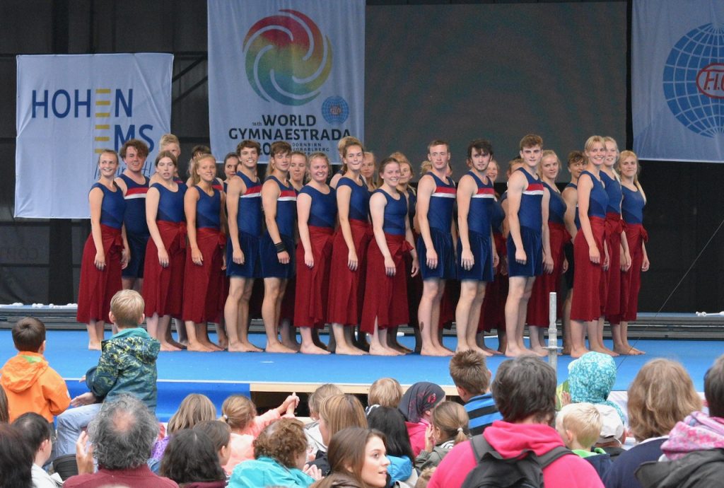 Sundeved Efterskole, World Gymnastrada Dornbirn, City Performance Hohenems,  Austria, Street Gymnastics