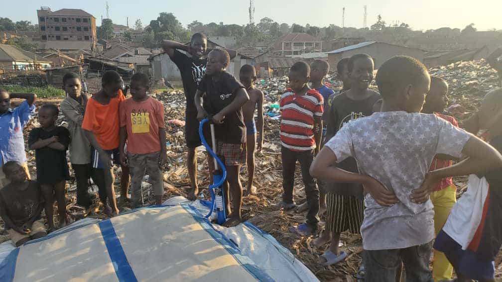 128 2022 Street Gymnastics Uganda workshop with Kataka Gymnastics at Kassasiro Street Gymnast Global Airtrack