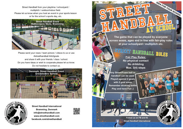 Street handball at school