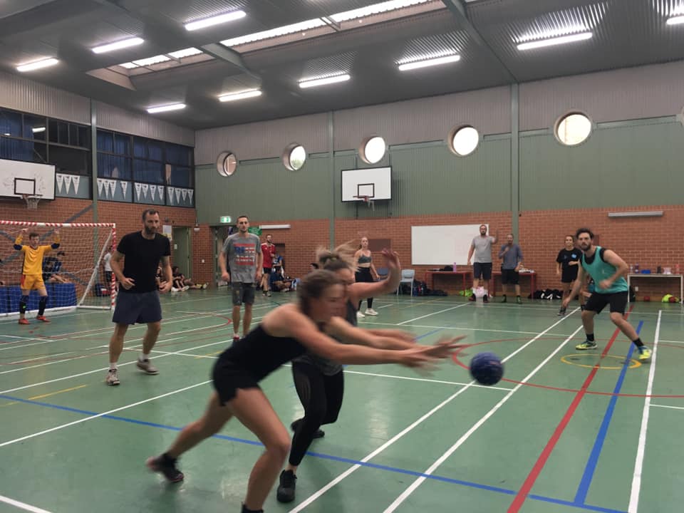 First Street Handball Competition on a tennis court from Australia, Adelaide