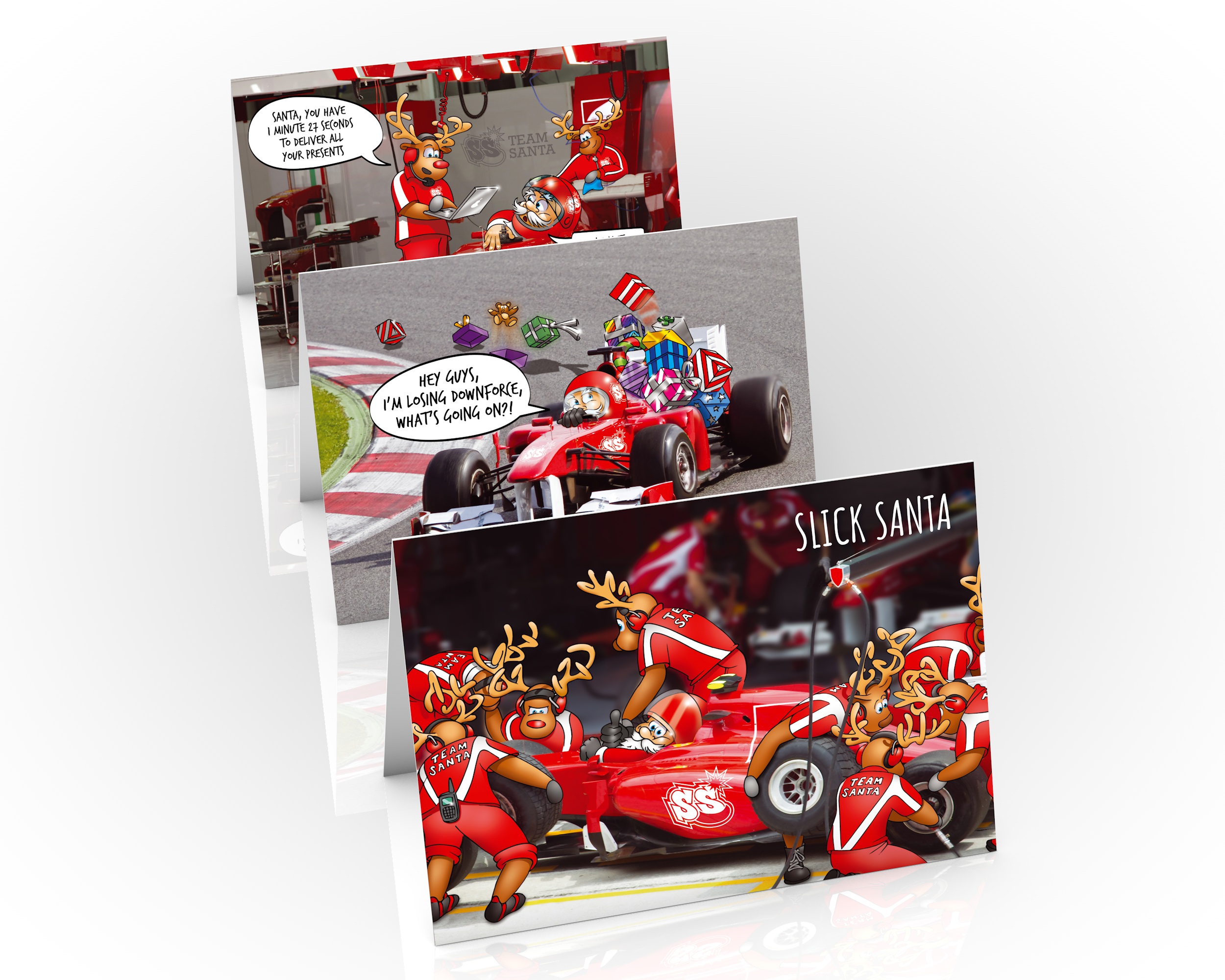 formula one christmas cards 3 card mix pack