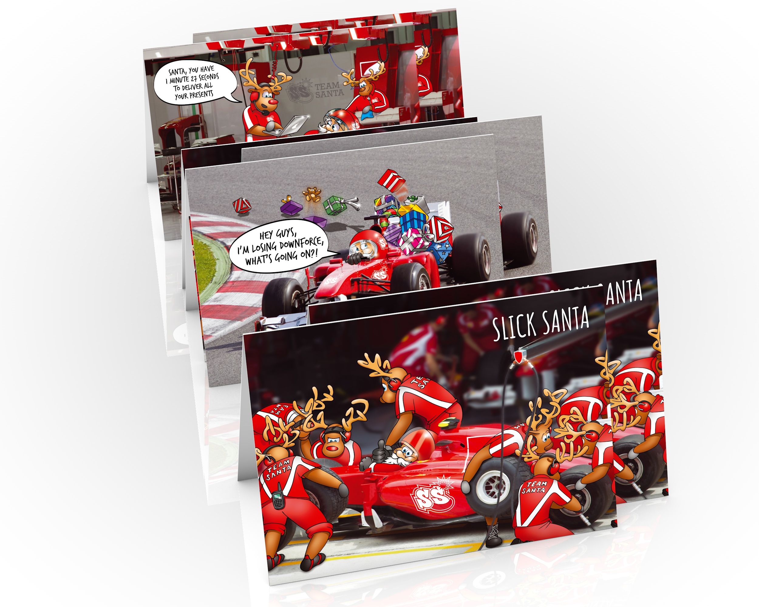 formula one christmas cards 6 card mix pack