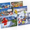 golf christmas cards mixed 12 card pack