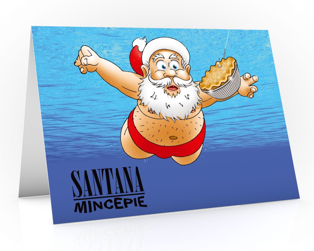 nirvana christmas card single card