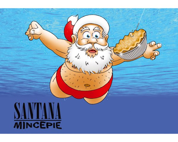 nirvana christmas card single card