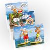 paddleboard sup christmas cards 3 card mixed pack