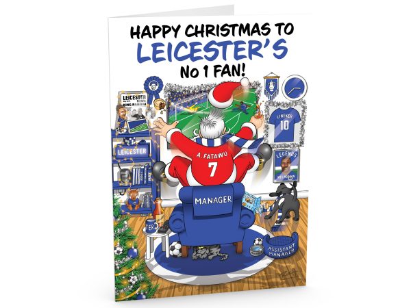 Leicester City Fans Christmas Card