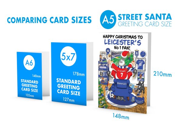 Leicester City Fans Christmas Card