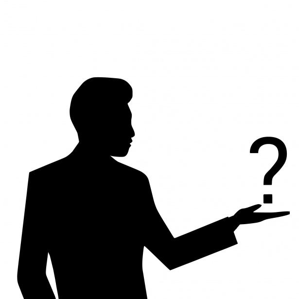 man-looking-to-question-mark