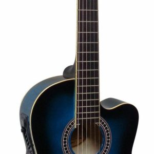 MSA CK113 EQ BLS blauwe elektroakoestische klassieke gitaar