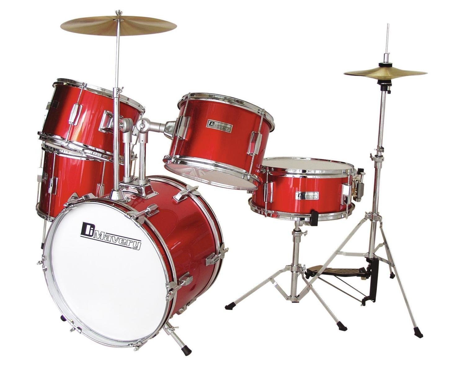 DIMAVERY JDS-305 Kids Drum Set, red (5-9j)