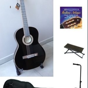 JOSE RIBERA HG81B, klassieke studiegitaar, met muziekschoolset