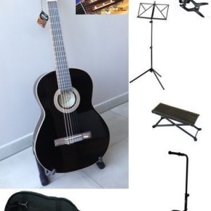 JOSE RIBERA HG81B, klassieke studiegitaar, met muziekschoolset XL