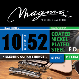 Magma GE155ED snaren voor elektrische gitaar. 010-052 Coated! Lange levensduur.