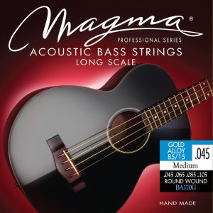 Magma BA150G snaren akoestische basgitaar 4str gold alloy 85/15 Light (040-100)