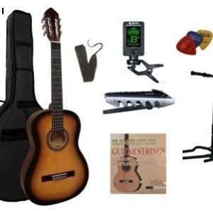 MSA C25 klassieke gitaar, sunburst, met starterset XL