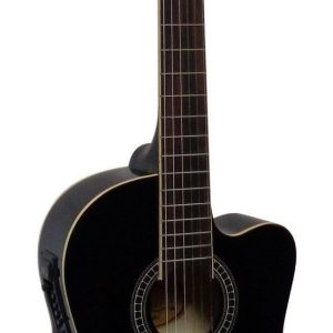 MSA CK111-EQ elektro-akoestische klassieke gitaar, zwart