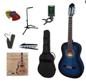MSA C230L-BLS LINKSE klassieke gitaar, blueburst, met starterset XL