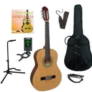 MSA C8 kinder/jeugd-gitaar klassiek 3/4, naturel mat, met starterset plus