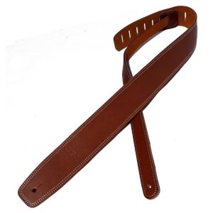 MSA LLB20 gitaarband, bruin leder