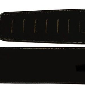 MSA MLB37 gitaarband, zwart natuurleder (suède)