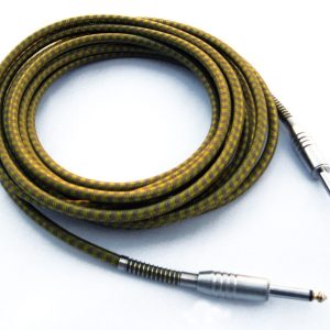 MSA tweed instrumentenkabel jack-jack geel 6m