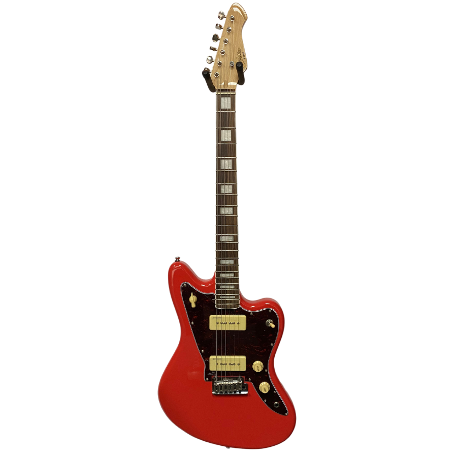 Revelation RJT-60 Fiesta Red elektrische gitaar jazzmaster style - Afbeelding 3