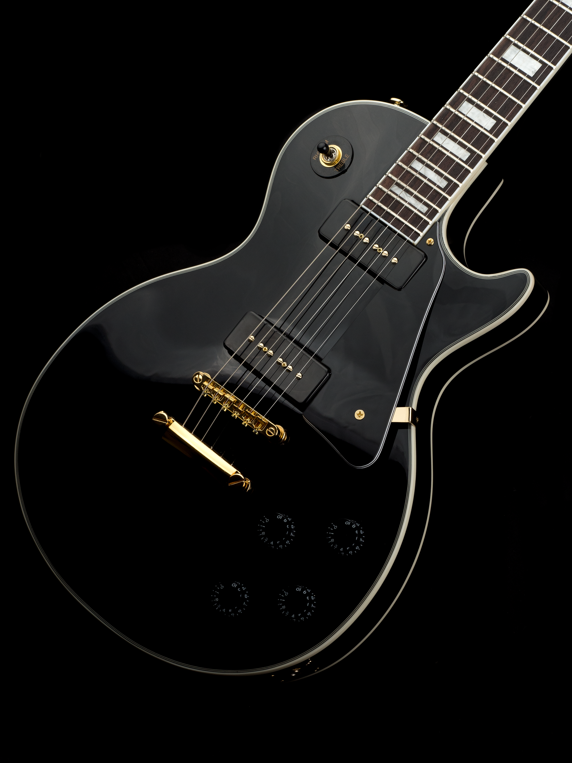 Revelation RTL-55 elektrische gitaar LP-style, zwart
