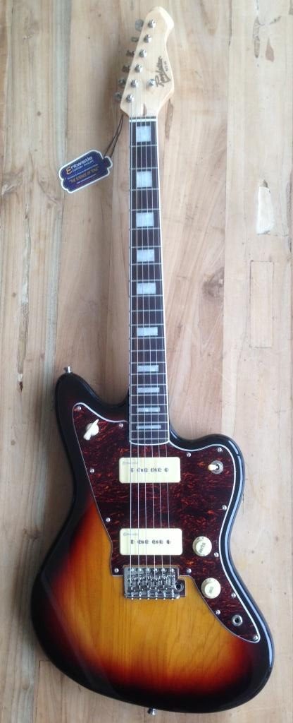 Revelation RJT-60 3TSB sunburst elektrische gitaar jazzmaster style - Afbeelding 6