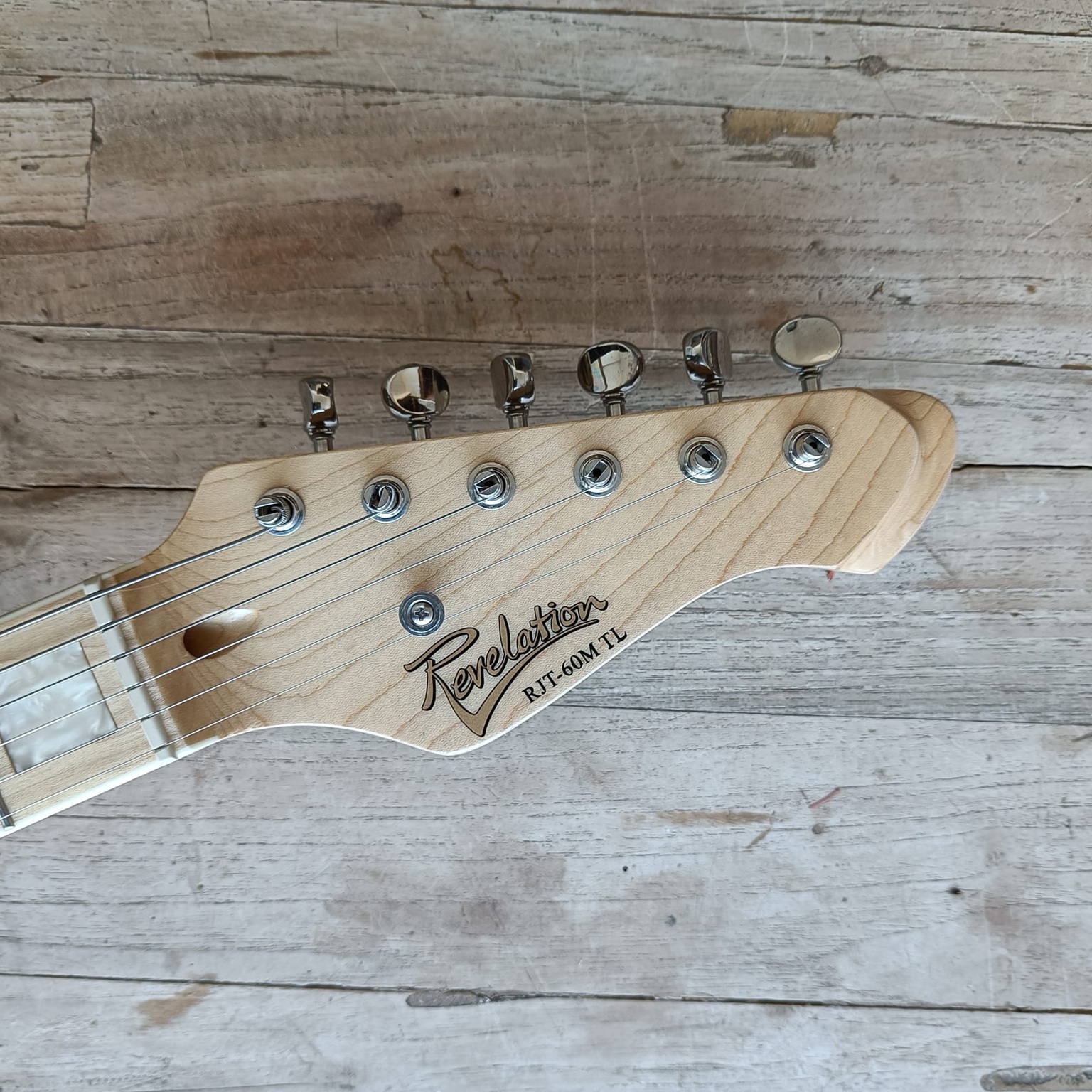 Revelation RJT-60M TL Sea Foam Green Elektrische semi hollow body gitaar tele style - Afbeelding 4