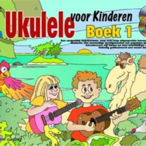 Ukelele voor kinderen (Boek 1) met audio online - Peter Gelling, leerboek ukulele kids