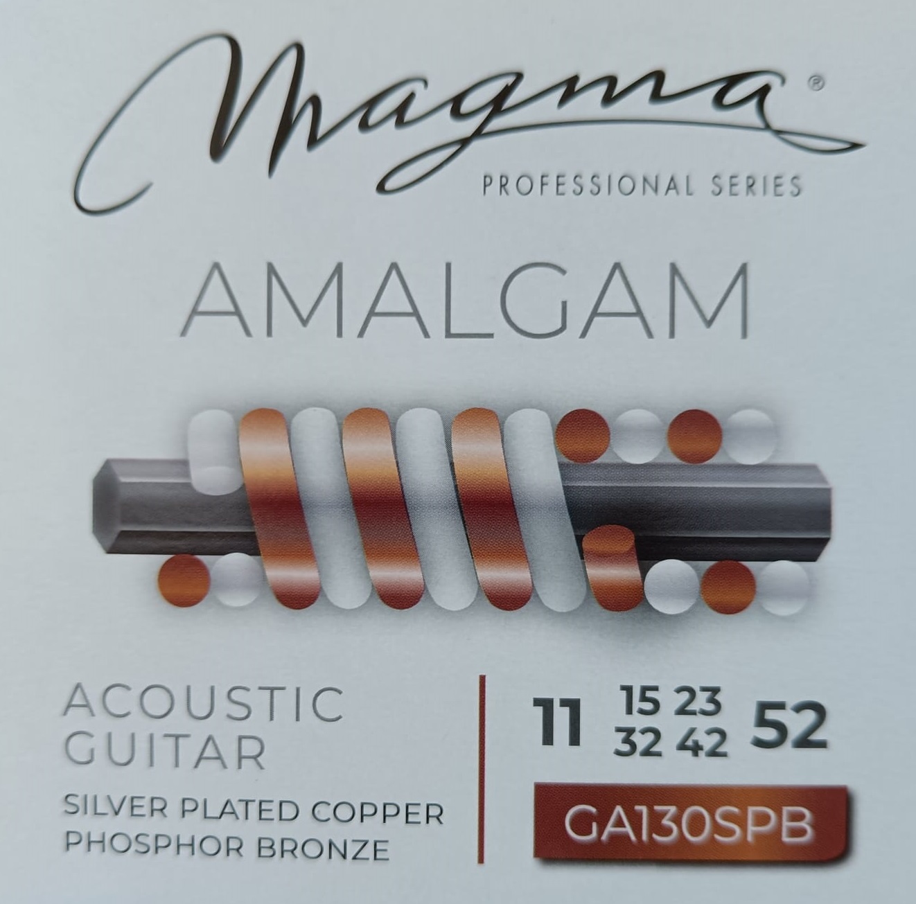 Magma GA130SPB "Amalgam", professionele snaren voor akoestische steelstring gitaar 011-052