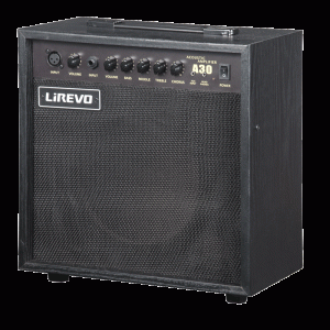 Lirevo TS-A30 akoestische gitaarversterker (bruikbaar voor alle akoestische instrumenten)