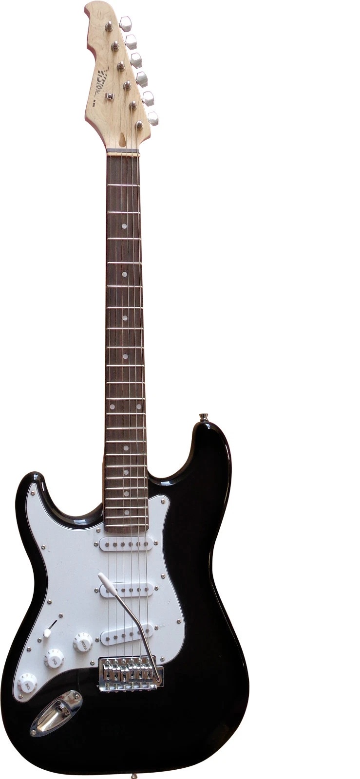 Vision ST-5 L LINKSHANDIGE zwarte elektrische gitaar ST-model