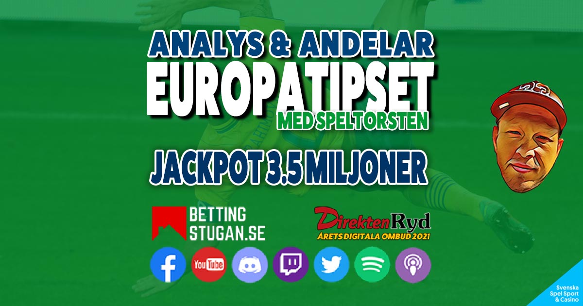 Europatipset Jackpot 3.5 Miljoner