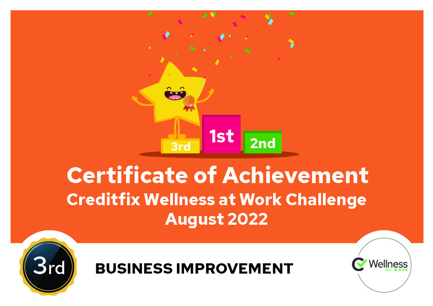 Wellness at Work Certificates SEPT224
