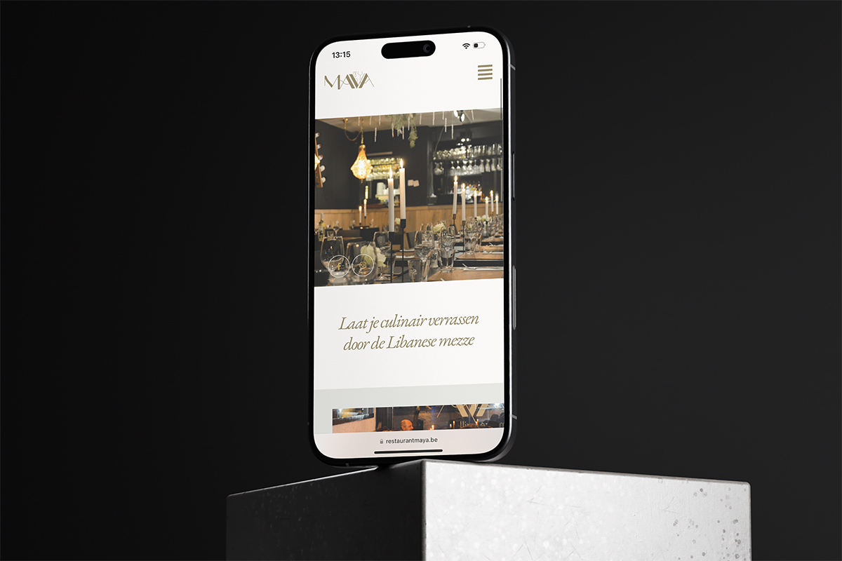 Website Restaurant Maya Iphone