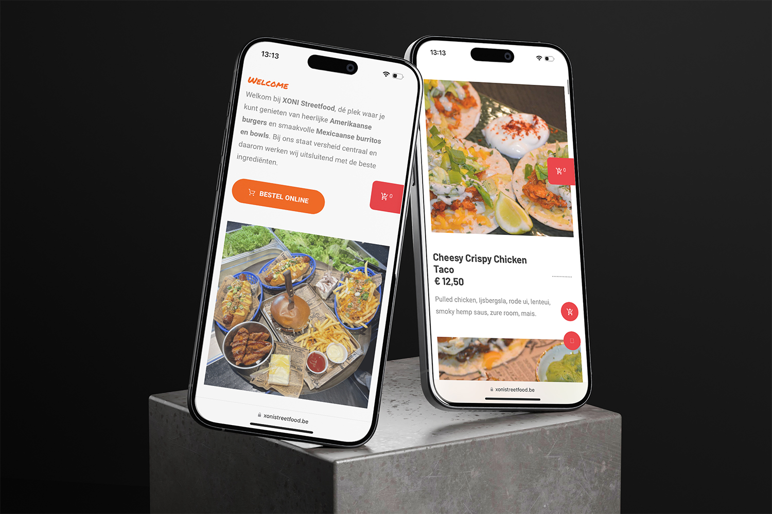 Website XONI Streetfood Iphone 2