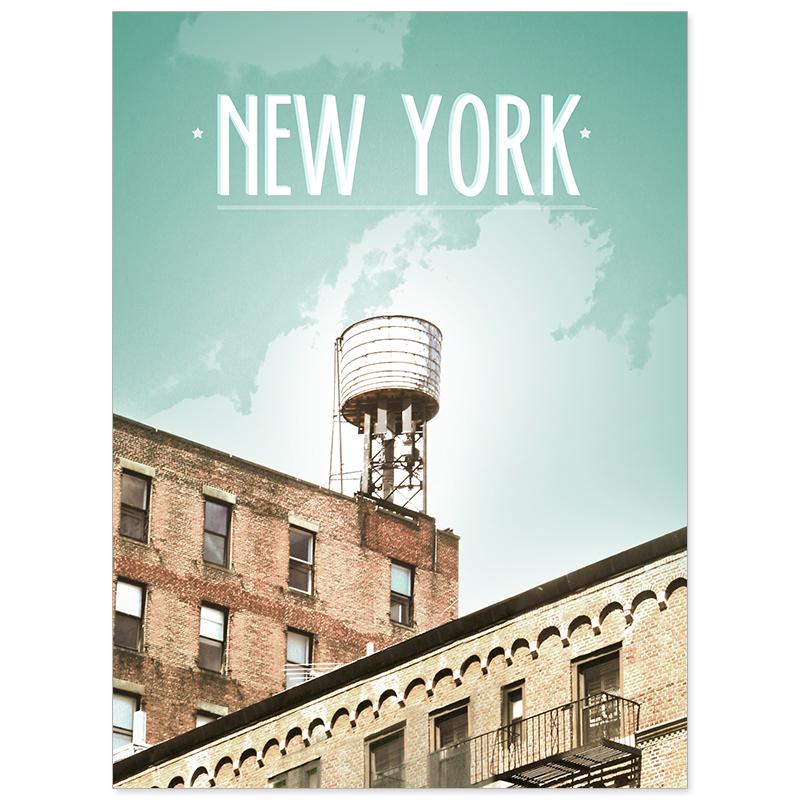 New York rooftop (30x40 cm) - Studio Caro-lines