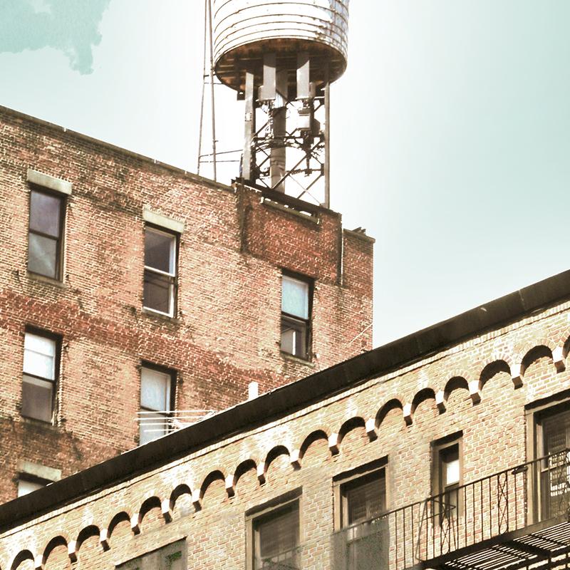 New York rooftop (30x40 cm) - Studio Caro-lines
