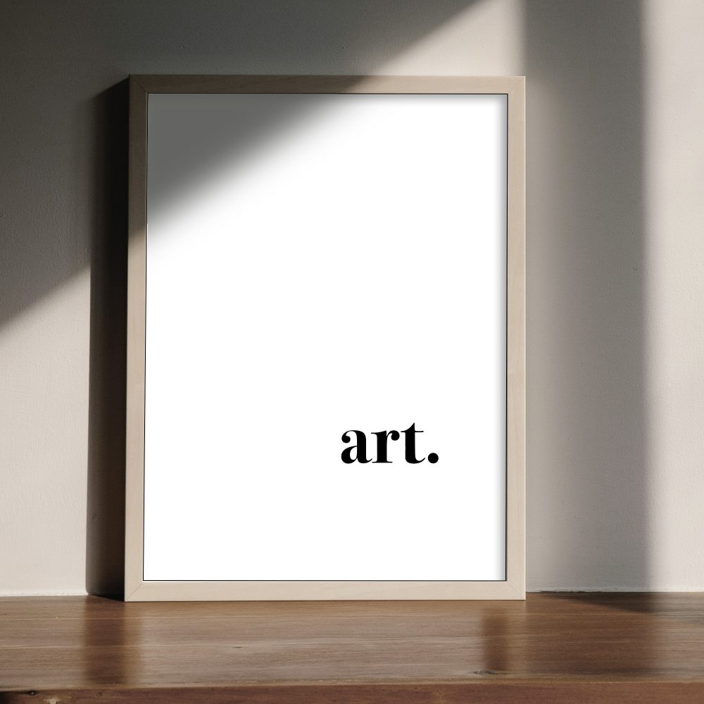 Art. | Poster with the text are, fun, provocative