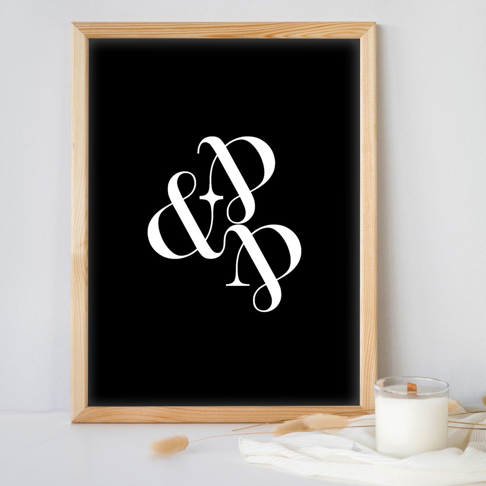 Ampersand, svart