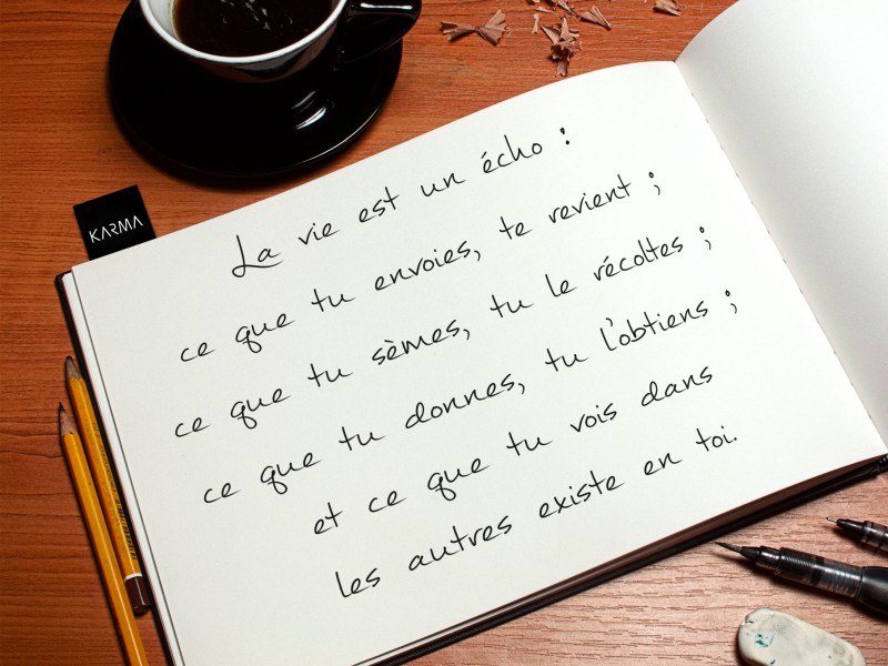 Studio Karma - Citation Zig Ziglar La vie est un Echo