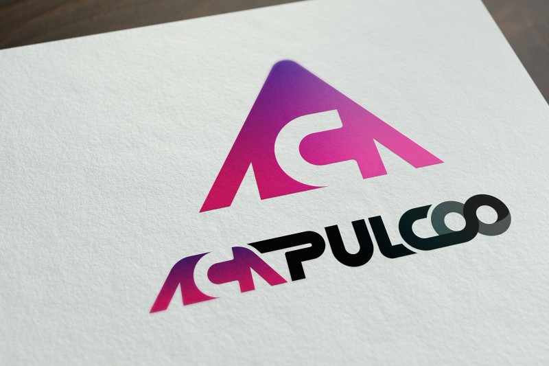 Création du Logo Acapulcoo - Studio Karma - Graphic designer - Houston Humble Texas