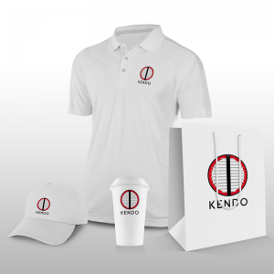 Création Logo personnalisé Kendo - Objets Publicitaires - Studio Karma - Graphic designer - Houston Humble Texas