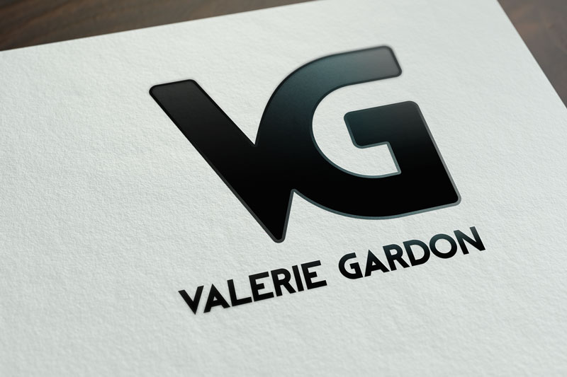 Logo Valerie Gardon Presentation - Studio Karma - Graphic designer - Houston Humble Texas
